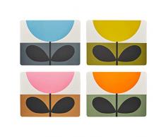 Orla Kiely OK628 Lot de 4 sets de table Motif tournesol