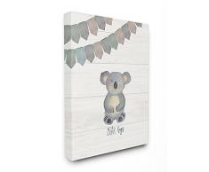 Le Stupell Home Decor Collection Bear Hugs surdimensionnÃ© DÃ©coration Murale tendue, Toile, Multicolore, 60.96Â x 154.84Â x 76.2Â cm