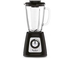 Moulinex LM430810 Blender Blendforce Bol Verre 800W Mixeur Ãlectrique Smoothie Glace Pilée Fruits Légumes Noir