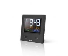 Hama Dual-USB Digital Table Clock Noir Plaza Montres de Table 116 mm 60 mm 119 mm 167 g