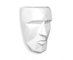 World Art Visage facettÃ© Sculpture En RÃ©sine, Multicolore, 27x18x10 Cm