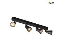 SLV AVO CW Quad, éclairage intérieur et plafonnier QPAR51 Noir max. Ampoule 50 W en métal