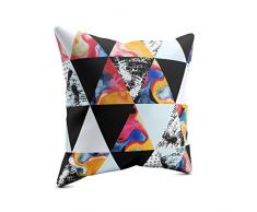 Picanova Coussin dÃ©coratif, Satin, Multicolore, 40 x 40 cm