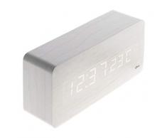 Thermomètre lingot finition effet bois blanc cérusé - Otio