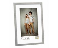 Deknudt Frames S43AD1 Cadre Photo Bois Argenté 20 x 30 cm