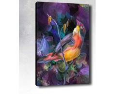 Bonamaison Peinture sur toile, multicolore, 40 x 60 cm - Conçu et fabriqué en Turquie