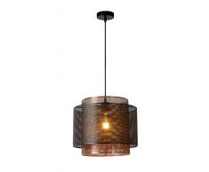 Lucide 02404/01/30 Suspension, MÃ©tal, E27, 60 W, Noir