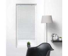 store dintérieur store venitien lamelles 50x180 cm aluminium venitien blanc