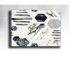 Bonamaison Peinture sur toile, multicolore, 40 x 60 cm - Conçu et fabriqué en Turquie