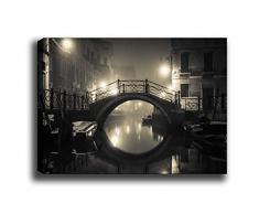 Bonamaison Peinture sur toile, multicolore, 50 x 70 cm - Conçu et fabriqué en Turquie