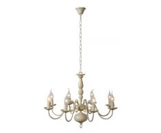 Lucide BARROCCO - Lustre - Ã 65 cm - Blanc Antique