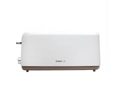 Domo DO 968 T DO968T GRILLE PAIN 4 TRANCHES, 1330 W, Marron, Blanc