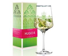 RITZENHOFF Hugo R. Verre apéritif de Lulu, en cristal, 544 ml, avec des parties élégantes en platine