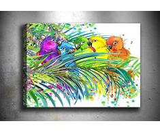 Bonamaison Peinture sur toile, multicolore, 40 x 60 cm - Conçu et fabriqué en Turquie