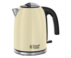 Russell Hobbs 20415-70 Bouilloire Familiale 1,7L Colours Plus, Ebullition Rapide, Filtre Anti-Calcaire Amovible Lavable - Crème