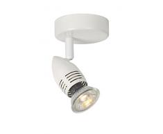 Lucide CARO-LED - Spot Mural - Ã 9 cm - LED - GU10 - 1x5W 2700K - Blanc