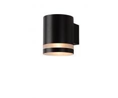 Lucide BASCO-LED - Applique Murale ExtÃ©rieur - Ã 9 cm - LED Dim. - GU10 - 1x4,5W 3000K - IP54 - Noir