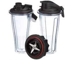 Vitamix Ascent Series Kit de démarrage pour tasse à mélanger, 600 ml, plastique sans BPA, 600 millilitres, transparent