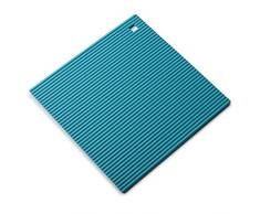 Zeal Coque en Silicone résistant à la Chaleur Dessous de Plat, antidérapant, Silicone, Bleu Eau, 22 cm