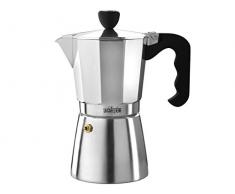 La Cafetiere 6 Tasses Classic Espresso Machine à café Percolateur, Noir, Poli, 9 Cup