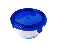 Pyrex - Cook & go - Boite Ronde en Verre Couvercle 0.2 L/Ã 11 cm - Cuisinez au Four, Conservez et Emportez