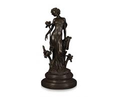 Arte Dal Mondo EP502.01 Sculpture Classique avec Socle, Bronze, 14 x 14 x 14 cm