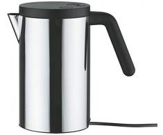 Alessi Wa09/80 Hot.it Bouilloire Ãlectrique en Acier Inoxydable 18/10 Brillant, Intérieur, Poignée et Couvercle en Résine Thermoplastique, Noir, Fiche Européenne