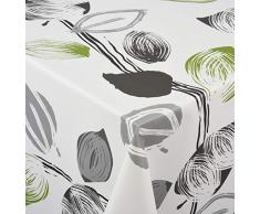 Venilia Spring Nappe Printemps Linge de Table Toile cirée Maintenance réduite hydrophobes, Polyester, PVC, Rondes, x 140 cm, 55067, 140 x 140 cm