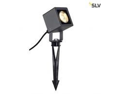 SLV 231035Â Nautilus Spot LED CarrÃ©, angulaire, gris anthracite, 6Â W, 3000Â K, IP65, gris aluminium,