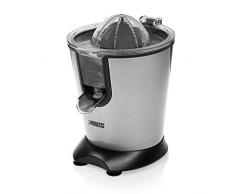 Princess 201850 01.201850.01.001 Presse-Agrumes Easy-Couvercle pressoir-Habillage en Acier Inoxydable, Argenté