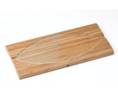 IRIS - IR3739-M - Plateau DÃ©gustation - Saumon en Bambou - Verre