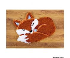 Kit tapis modelÃ© au point nouÃ© Renard dormant