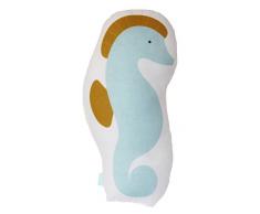 Rubio Hogar Blonde Maison Coussin Pieuvre, Coton, Turquoise, 1 Place, 30 x 50 x 3 cm