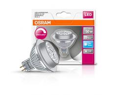 OSRAM LED SUPERSTAR MR16 / Spot LED, Culot GU5.3, Dimmable, 7,8W Equivalent 50W, 12 V, Angle : 36Â°, Blanc Froid 4000K, Lot de 1 piÃ¨ce