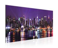 Tableau decoration murale La ville de New York - XXL Impression sur Toile Salon Appartment 1 Parties - prêt à accrocher - 601912b