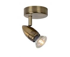 Lucide CARO-LED - Spot Mural - Ã 9 cm - LED - GU10 - 1x5W 2700K - Bronze 03