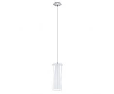 EGLO 89832 Suspension, Chrome, E27, Blanc