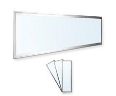 3x LEDVero 120x30 Panneau Ultraslim de LED dimmable - 36W, 3000lm, 6000K Plafonnier encastré avec clips de montage et transformateur EMV2016 dimmable - blanc froid