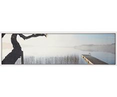 Unique Tapis NR02 Fog Tapis Vinyle Argent 180 x 50 cm