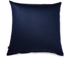 Fleuresse Taie doreiller Couleurs 9100-6544, 80x80cm Satin Maco Couleur Marine, 100% Coton, avec Fermeture Ã©clair