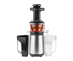 Extracteur de Jus de Fruits et Légumes vertical GSX12 H.Koenig Noir/Inox Centrifugeuse Vitamin + sans BPA - 82 mm Large Bouche - Pression douce - 60 tours 400 W