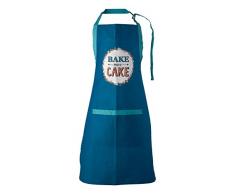 Premier Housewares Porter Tablier, Vert, Coton, Bleu, 0.5 x 69 x 87 cm