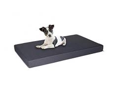 Italian Bed Linen Matelas morbidoso, extÃ©rieur 100% microfibre, gris foncÃ©, 100Â x 60Â cm