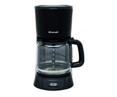 Brandt CAF1318 â Cafetière Filtre Ãlectrique â Capacité 18 Tasses â Réservoir 1,8L â Verseuse en Verre â Fonction Maintien au Chaud 40 Minutes â Noir