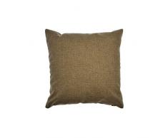 ZONS Coussin 60x60cm 4 Couleurs + Rembourrage 550g (Marron)