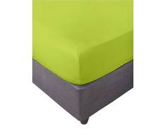 Miracle Home Drap housse élastique doux et confortable, 50 % coton, Pistache, 200 x 200 cm