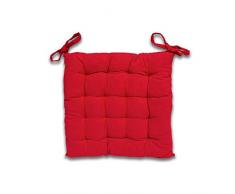 Soleil dOcre 005030 Panama Dessus de Chaise Capitonné Coton Rouge 40 x 40 x 5 cm
