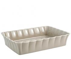 H&H 3282535Â H & H Plat sans Manche rectangulaire, 35Â x 27Â cm, CÃ©ramique, Gris