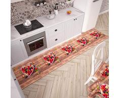 PETTI Artigiani Italiani Tapis de Cuisine 52x180 cm Fragole