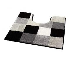 Kleine Wolke 5426926129 Tapis pour WC Carreaux 55 x 55 cm Noir